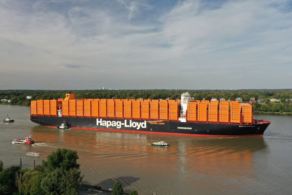 Die Hapag-Lloyd Berlin Express in Hamburg