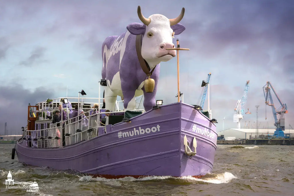 Das Milka Muhboot. Ein letzter Gruß aus Hamburg.