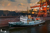 Hamburg Hafen Bilder - Dampf-Eisbrecher STETTIN im Hansaport Kohle bunkern