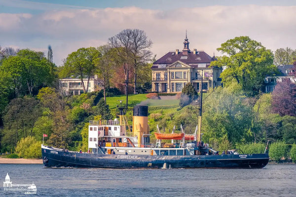 Hamburg Hafen Bilder - Dampf-Eisbrecher STETTIN vor Bubendeyufer