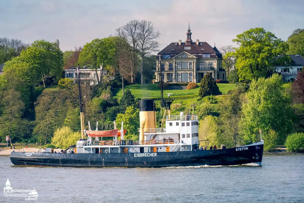 Hamburg Hafen Bilder - Dampf-Eisbrecher STETTIN vor Bubendeyufer