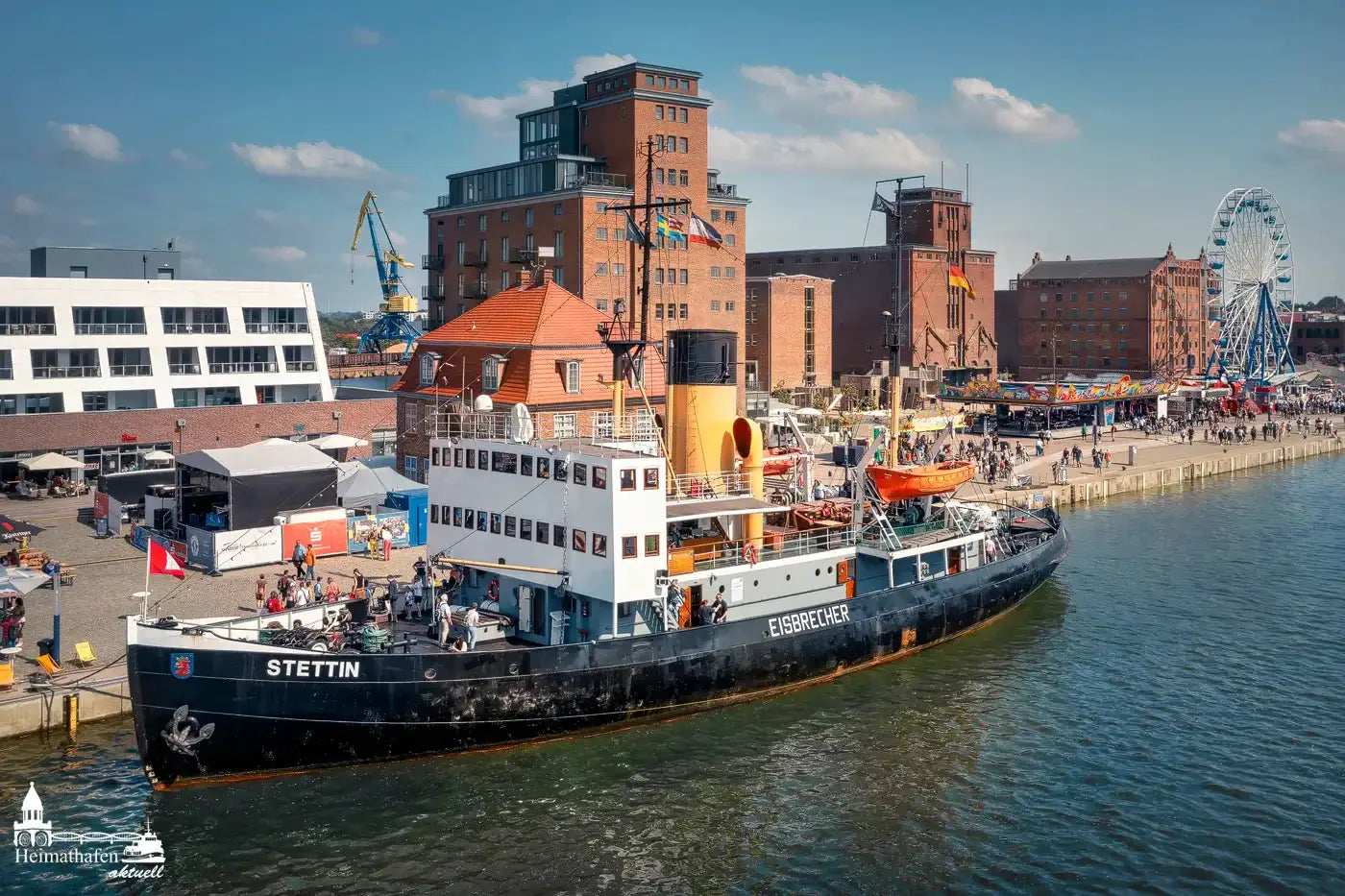 Heimathafen Aktuell Fotos - Dampf-Eisbrecher STETTIN in Wismar