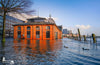 Hamburg Hafen Fotos - Sturmflut durch Sturm Zoltan an der Fischauktionshalle
