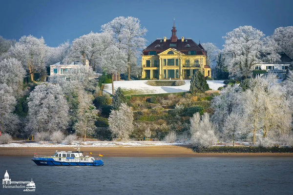 Hamburg Hafenbilder 
- Wasserschutzpolizei WS35 am Bubendeyufer bei Frost und Sonnenschein