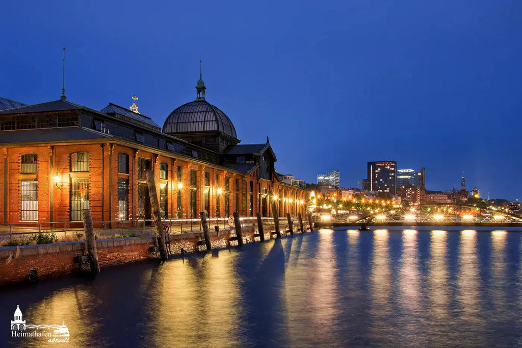 Hamburg Fotos am Abend - Fischauktionshalle am Abend