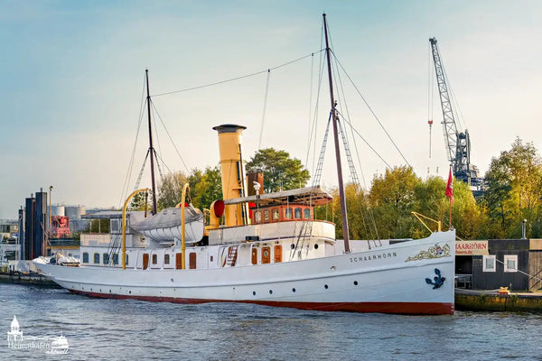 Hamburger Hafen Fotos - Dampfschiff SCHAARHÖRN, alter Liegeplatz neben Hafentheater